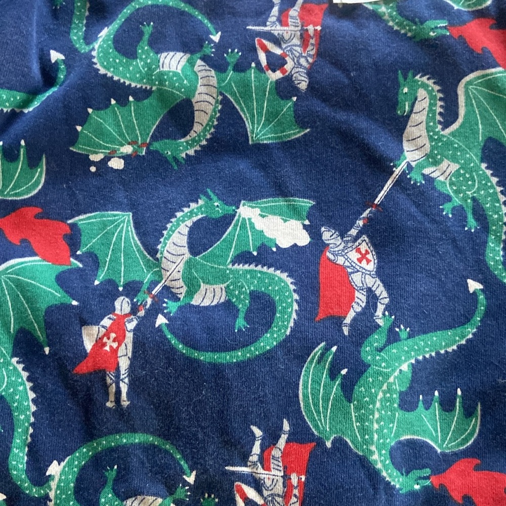 Mini Boden Kid's 14 Long John Striped Pajamas - Picture 4 of 4